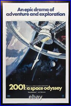 2001 A SPACE ODYSSEY? CineMasterpieces ORIGINAL VINTAGE MOVIE POSTER 1968