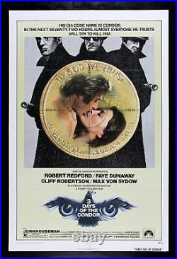 3 THREE DAYS OF THE CONDOR? CineMasterpieces ORIGINAL MOVIE POSTER 1975