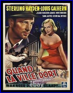 ASPHALT JUNGLE? CineMasterpieces ORIGINAL MOVIE POSTER 1950 MARILYN MONROE