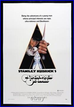 A CLOCKWORK ORANGE? CineMasterpieces STANLEY KUBRICK RATED X MOVIE POSTER 1972