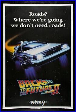 BACK TO THE FUTURE 2? CineMasterpieces ORIGINAL VINTAGE ROADS MOVIE POSTER 1989