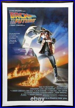 BACK TO THE FUTURE? CineMasterpieces RARE ADVANCE ORIGINAL MOVIE POSTER 1985