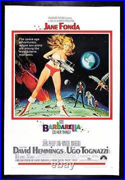 BARBARELLA? CineMasterpieces 1968 ORIGINAL MOVIE POSTER JANE FONDA SCI FI BABE