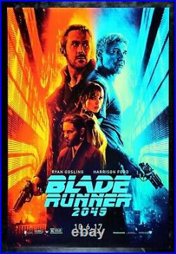 BLADE RUNNER 2049? CineMasterpieces ORIGINAL DS RYAN GOSLING MOVIE POSTER 2017