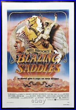 BLAZING SADDLES? CineMasterpieces ORIGINAL MOVIE POSTER WESTERN COMEDY 1974