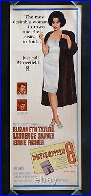 BUTTERFIELD 8? CineMasterpieces ORIGINAL MOVIE POSTER ELIZABETH LIZ TAYLOR 1960