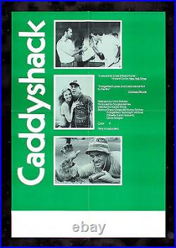 CADDYSHACK? CineMasterpieces ORIGINAL RARE COLLEGE MOVIE POSTER GOLF 1980