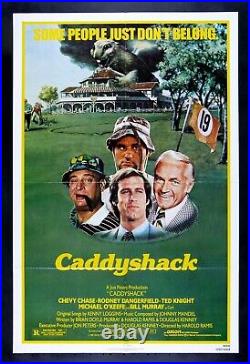 CADDYSHACK? CineMasterpieces RARE NSS ORIGINAL MOVIE POSTER GOLF GOLFER 1980