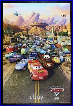 CARS? CineMasterpieces ROLLED DS DISNEY ORIGINAL MOVIE POSTER 2006