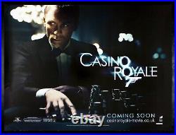 CASINO ROYALE? CineMasterpieces ROLLED UK QUAD DS JAMES BOND MOVIE POSTER 2006