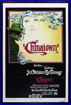 CHINATOWN? CHINA TOWN CineMasterpieces RARE TRIFOLD ORIGINAL MOVIE POSTER 1974