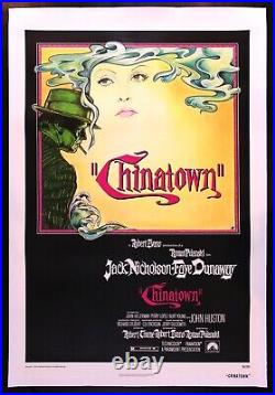 CHINATOWN? CineMasterpieces FILM NOIR SMOKING ORIGINAL MOVIE POSTER 1974