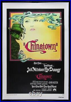 CHINATOWN? CineMasterpieces VINTAGE ORIGINAL FILM NOIR MOVIE POSTER 1974