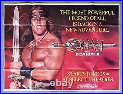 CONAN THE DESTROYER CineMasterpieces BARBARIAN ADVANCE SUBWAY MOVIE POSTER