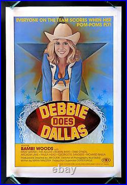 DEBBIE DOES DALLAS? CineMasterpieces ORIGINAL MOVIE POSTER 1978 ADULT RATED X