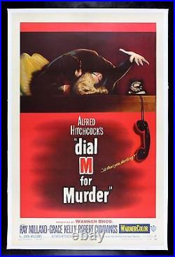 DIAL M FOR MURDER CineMasterpieces 1954 ALFRED HITCHCOCK ORIGINAL MOVIE POSTER