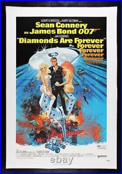 DIAMONDS ARE FOREVER? CineMasterpieces 1971 ORIGINAL JAMES BOND MOVIE POSTER