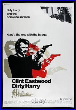 DIRTY HARRY? 40x60 CineMasterpieces ORIGINAL MOVIE POSTER 1971 CLINT EASTWOOD