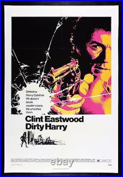 DIRTY HARRY CineMasterpieces CLINT EASTWOOD ORIGINAL MOVIE POSTER GUN 1971