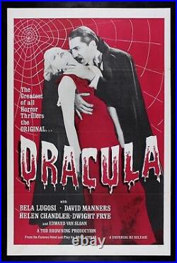 DRACULA? CineMasterpieces BLOOD RED HORROR VAMPIRE ORIGINAL MOVIE POSTER 1960'S