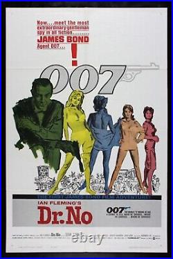 DR. NO? CineMasterpieces 1962 VINTAGE JAMES BOND DOCTOR NO GUN MOVIE POSTER