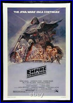 EMPIRE STRIKES BACK? CineMasterpieces RARE PURPLE STAR WARS MOVIE POSTER 1980