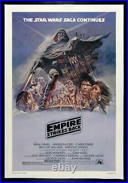 EMPIRE STRIKES BACK? CineMasterpieces RARE PURPLE STAR WARS MOVIE POSTER 1980