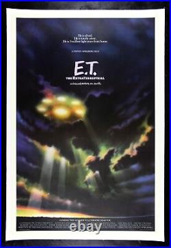 E. T? CineMasterpieces ADVANCE MOVIE POSTER 1982 ET EXTRA TERRESTRIAL ALIEN