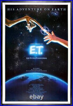 E. T. ET THE EXTRA TERRESTRIAL? CineMasterpieces HUGE 40X60 MOVIE POSTER 1982