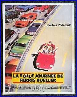 FERRIS BUELLER'S DAY OFF? CineMasterpieces 1986 FRENCH ORIGINAL MOVIE POSTER