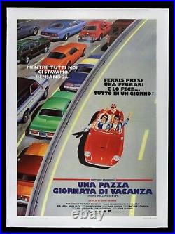 FERRIS BUELLER'S DAY OFF? CineMasterpieces ITALY FERRARI CAR AUTO MOVIE POSTER