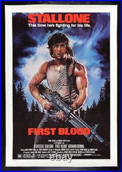 FIRST BLOOD? CineMasterpieces RAMBO ORIGINAL 1982 VINTAGE MOVIE POSTER