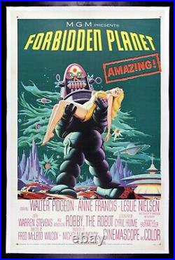 FORBIDDEN PLANET? CineMasterpieces VINTAGE SCI FI ORIGINAL MOVIE POSTER 1956