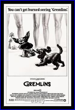 GREMLINS CineMasterpieces ORIGINAL RARE BEACH STYLE ORIGINAL MOVIE POSTER 1984