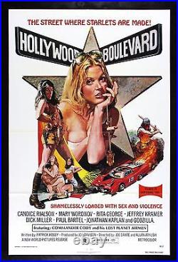 HOLLYWOOD BOULEVARD CineMasterpieces SEXPLOITATION MOVIE POSTER STAR NM-M 1976