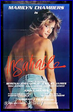 INSATIABLE CineMasterpieces ORIGINAL ADULT MARILYN CHAMBERS MOVIE POSTER 1980