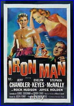 IRON MAN? CineMasterpieces MOVIE POSTER 1951 BOXER BOXING FIT FITNESS TOUGH GUY