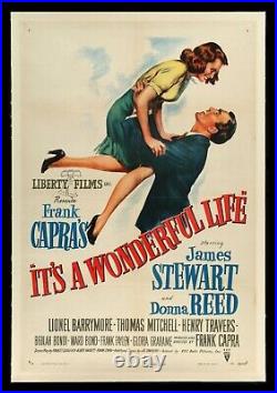 IT'S A WONDERFUL LIFE? CineMasterpieces RARE VINTAGE ORIGINAL MOVIE POSTER 1946