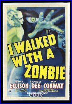 I WALKED WITH A ZOMBIE? CineMasterpieces 1943 MOVIE POSTER HORROR WALKING DEAD