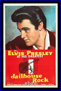 JAILHOUSE ROCK CineMasterpieces 1SH ORIGINAL MOVIE POSTER ELVIS PRESLEY 1957