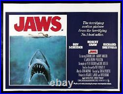 JAWS? CineMasterpieces 1975 ORIGINAL MOVIE POSTER UK BRITISH QUAD RARE NM C9