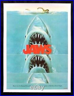 JAWS? CineMasterpieces RARE SOUNDTRACK MOVIE POSTER OCEAN SHARK HORROR 1975