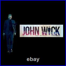 JOHN WICK? CineMasterpieces ORIGINAL RARE BENCH MOVIE POSTER KEANU REEVES 2014