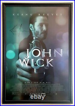 JOHN WICK? CineMasterpieces ORIGINAL SIGNED MOVIE POSTER KEANU REEVES GUN 2014
