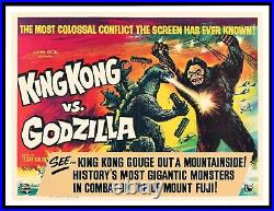 KING KONG VS GODZILLA? CineMasterpieces UK MONSTER HORROR MOVIE POSTER 1963