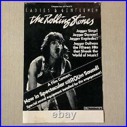 LADIES & GENTLEMEN THE ROLLING STONES CineMasterpieces ORIGINAL MOVIE POSTER