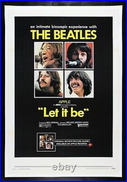 LET IT BE? CineMasterpieces 1970 THE BEATLES ROCK MUSIC MOVIE POSTER GET BACK