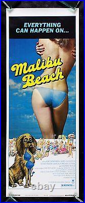 MALIBU BEACH CineMasterpieces ORIGINAL MOVIE POSTER INSERT 1978 CALIFORNIA