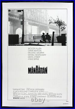 MANHATTAN? CineMasterpieces ORIGINAL MOVIE POSTER NYC NEW YORK CITY WOODY ALLEN