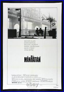 MANHATTAN? CineMasterpieces ORIGINAL MOVIE POSTER WOODY ALLEN NY NEW YORK 1979